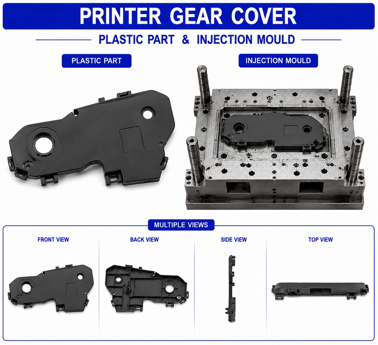 Printer Plastic Gear Cover